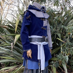 Azure Warrior LARP Outfit - 3 Piece Set; for LARP, Medieval, Cosplay, Fantasy Costumes, and Renaissance Faire