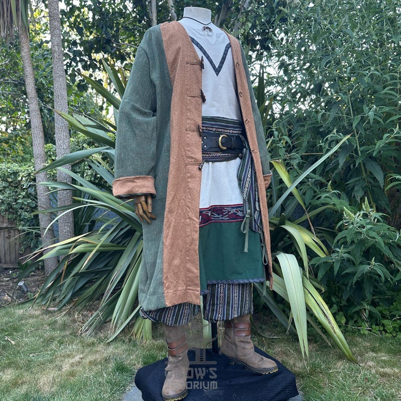 Medieval Pirate LARP Robe, Green & Brown, Peasant, Alchemist, Elven ...