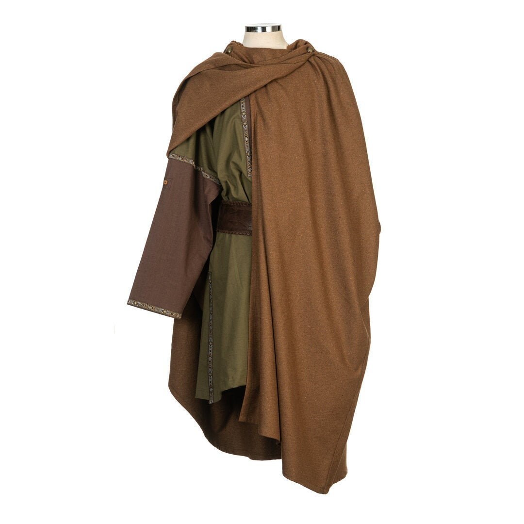 Medieval Viking Cloak Light Brown 4 Way Cloak and Robe in One Etsy