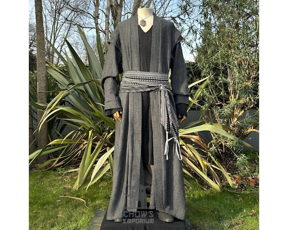 Disfraz de mago gris para hombre
