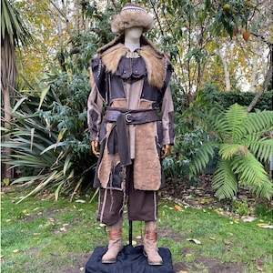 Barbarian Lord LARP Outfit - 7 Pieces; for LARP, Medieval, Cosplay, Fantasy Costumes, and Renaissance Faire