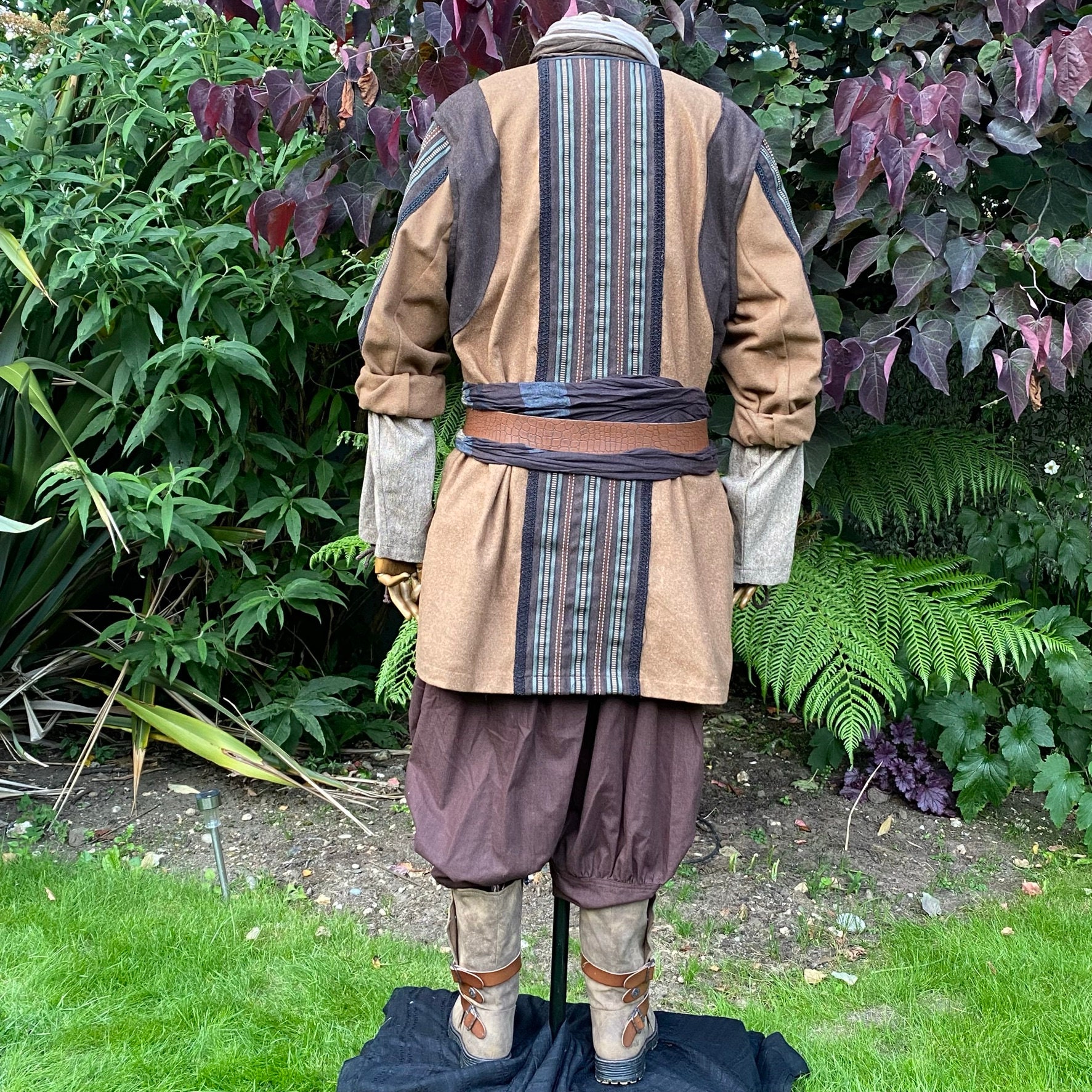 Pathfinder LARP Outfit 3 Pieces Brown Ornate Hood Jacket - Etsy UK