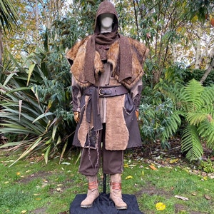 Barbarian Warrior LARP Outfit - 5 Pieces; for LARP, Medieval, Cosplay, Fantasy Costumes, and Renaissance Faire