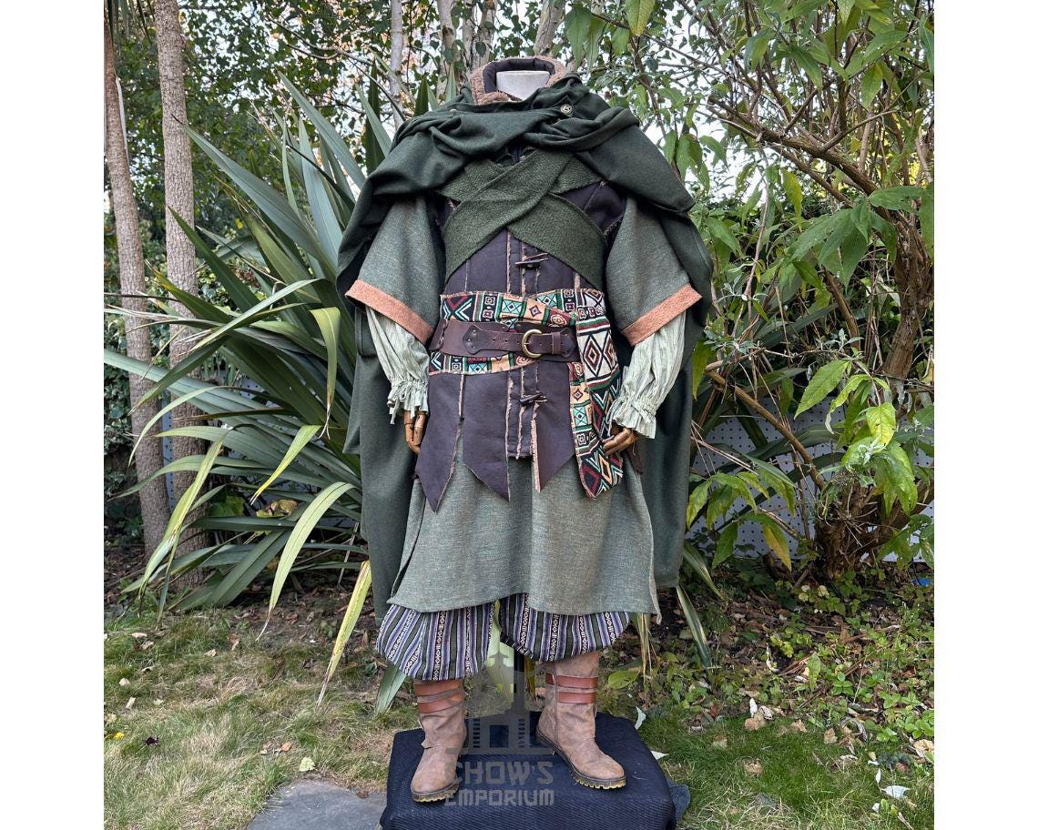 Elite Forest Ranger LARP Outfit - 8 pieces; for LARP, Medieval, Cosplay, Fantasy Costumes, and Renaissance Faire