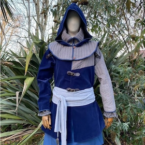 Azure Warrior LARP Outfit - 2 Piece Set; for LARP, Medieval, Cosplay, Fantasy Costumes, and Renaissance Faire