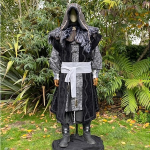 Dark King LARP Outfit - 4 Pieces; for LARP, Medieval, Cosplay, Fantasy Costumes, and Renaissance Faire