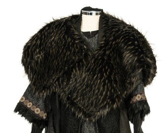 Viking Apron Dress Set Fairy Ice Forest Wool Viking Dress - Etsy