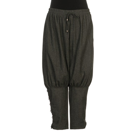 Leonardo Carbone® Pantaloni Tiago con lacci per le gambe, pantaloni da uomo, abbigliamento medievale, pantaloni vichinghi, costume da uomo, abbigliamento festival, LARP, cosplay, pantaloni lunghi