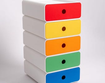 Modern Stackable Drawers for Craft Supplies | Hardware | Hair Accessories | Jewelry | Office Accessories | Desk Organizer