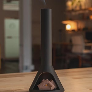 MCM Incense Fireplace: Mid-Century Modern PLA Decor