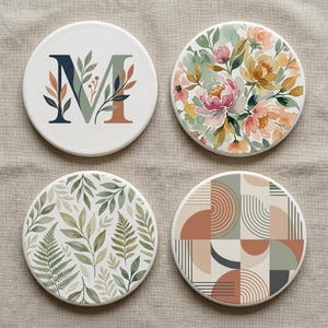 Spersonalizowana ceramiczna podkładka | Spersonalizowane zdjęcie, logo, grafika | Okrągły ceramiczny ochraniacz na stół