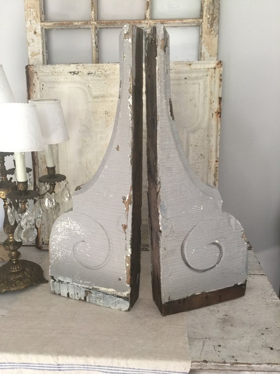 Old Architectural Corbels Vintage Large Corbels Pair Etsy
