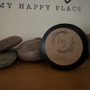 shea butter whipped body cream with jojoba oil, rosehip oil, and essential oils (lavender and lemon)