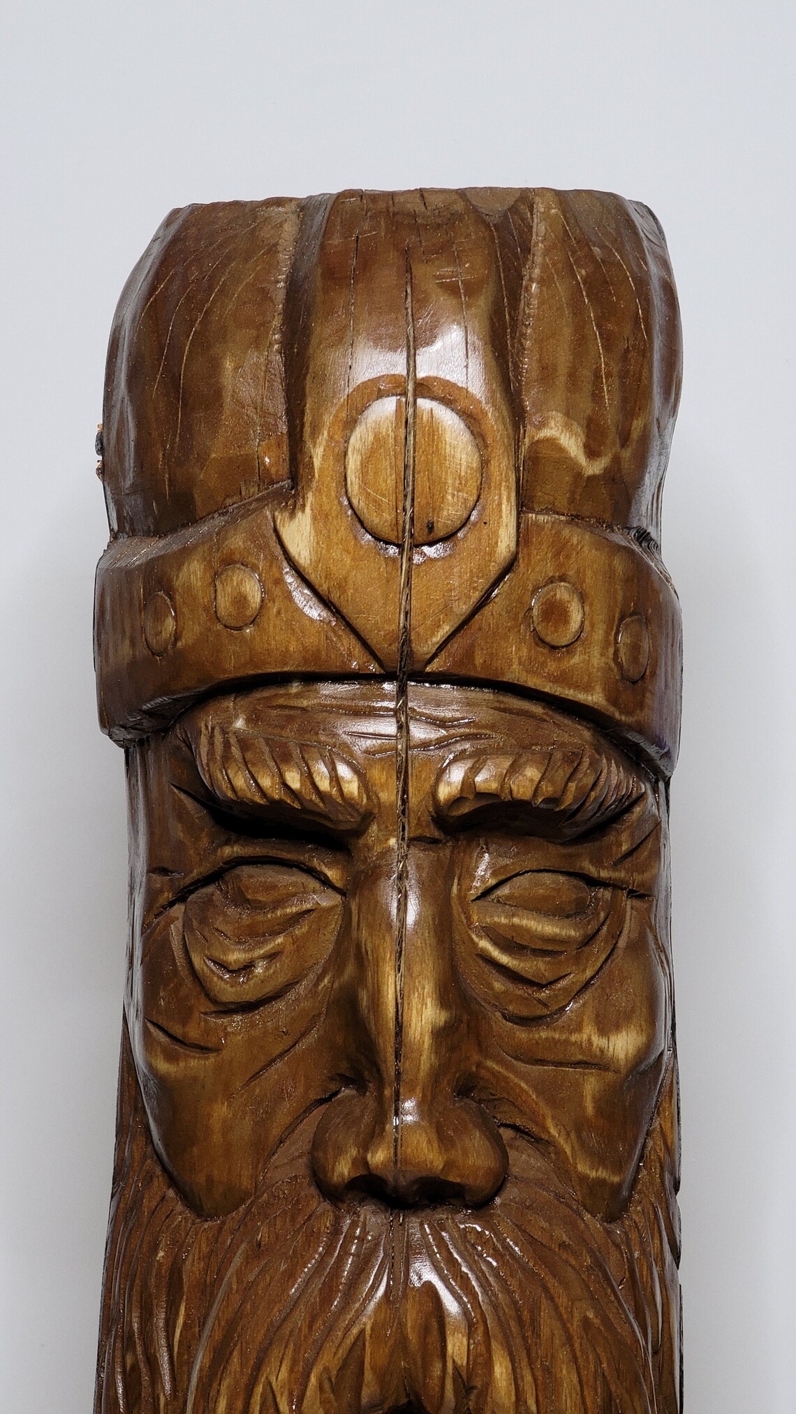 Handmade Viking Statue. A Warrior Face Ideal to a Gift, Altar, Office