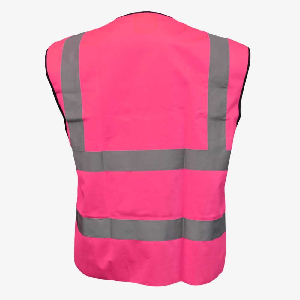 Pink Hi Vis Viz Vest High Visibility Reflective Waistcoat Etsy