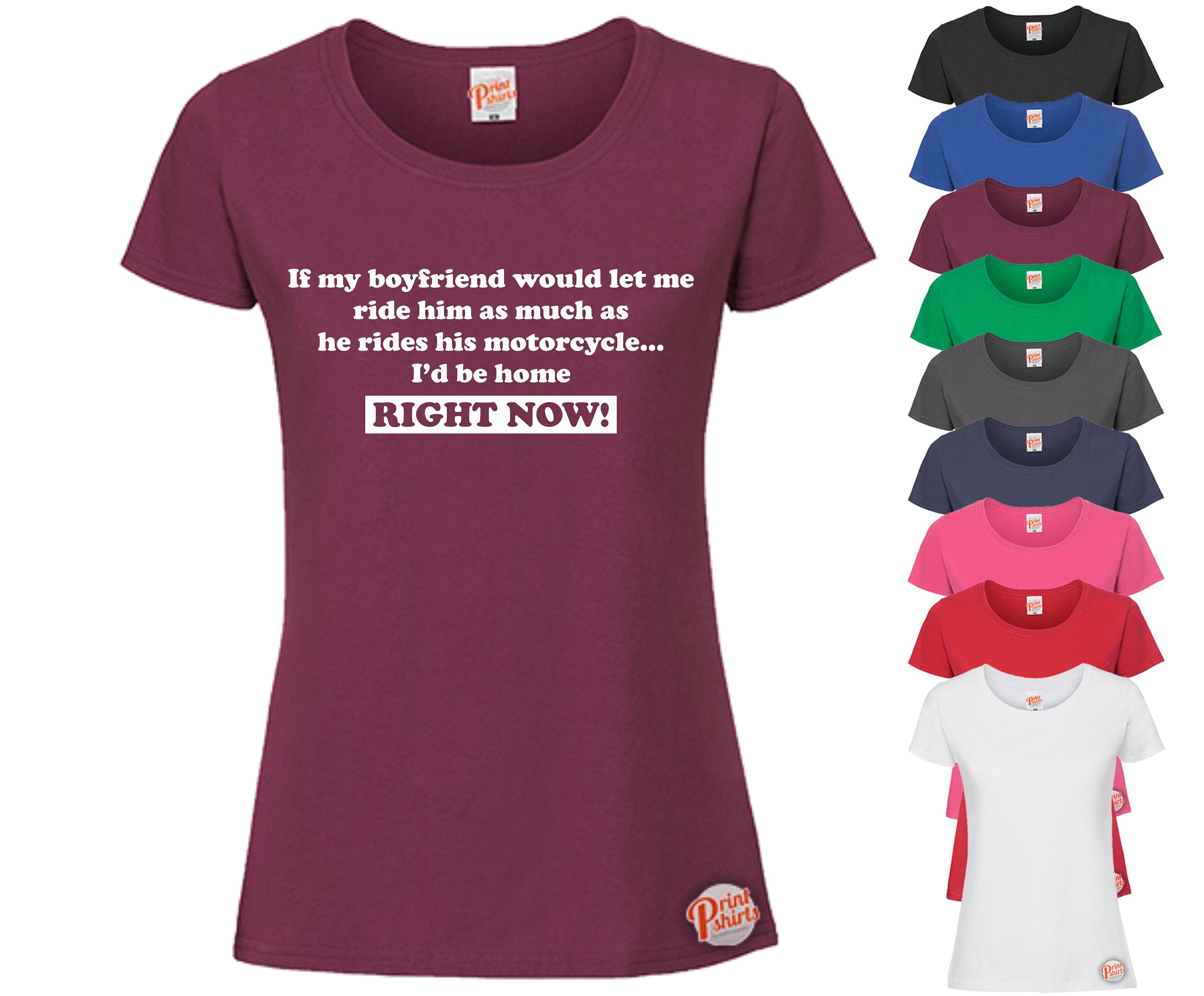 Womens Your Boyfriend My Boyfriend Motorcycle T Shirt Funny Womens Your Boyfriend My Boyfriend Motorcycle T Shirt Funny