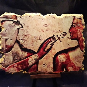 Ramsés II, Altes Königreich Relief, Hochzeitsgeschenk, ägyptische Kunst, Fresko (VISUAL PRINT)
