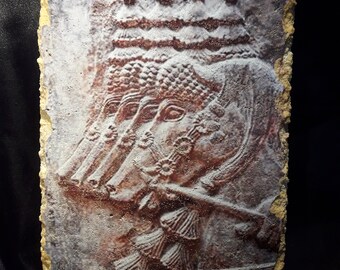 Royal Horses from the palace of King Sargon II, Fresco (VISUAL PRINT)