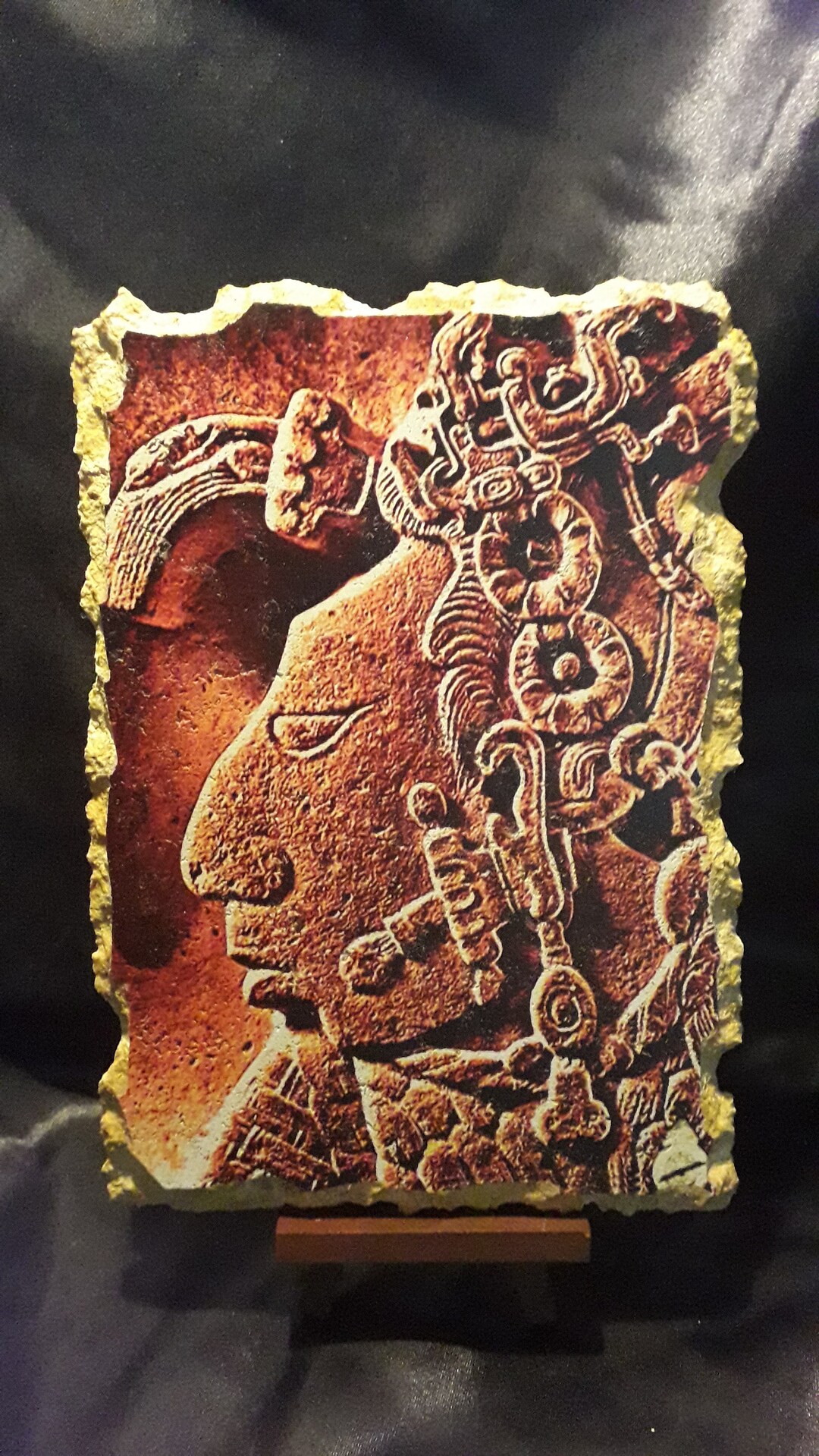 Profile of a Woman Yaxchilàn Mayan Art Fresco Etsy