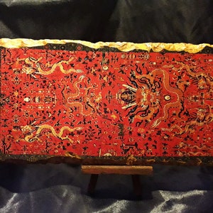 Back Sleeve Dragon Robe, Chinese Art, Fresco