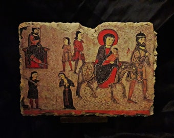 The Flight into Egypt, an altarpiece dedicated to the Virgin, Fresco