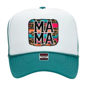 Western Mama Hat, Country Mama Hat, Mama Summer Hat, High Profile Otto Hat, Adult Hat,  Trucker Hat, High Profile