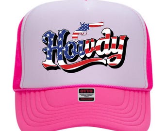 Howdy Gunslinger USA-hoed, opvallende Otto-hoed, 4e hoed, zomerpet juli, revolverheld-hoed, meerdere kleuren beschikbaar