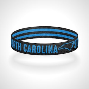 North Carolina Strong Reversible Wristband Bracelet Show Off Your Love For North Carolina