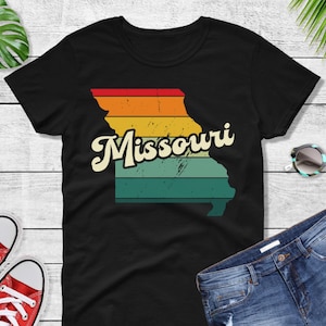 Comfort Colors® Missouri Retro Vintage Shirt, State of Missouri, Retro Vintage Missouri Tee, Cute Missouri TShirt