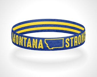 Reversible Montana Strong Bracelet Wristband Show Off Your Love For Montana