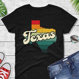 Comfort Colors® Texas Retro Vintage Shirt, State of Texas, Retro Vintage Texas Tee, Cute Texas TShirt
