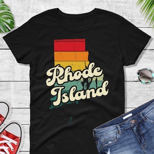 Comfort Colors® Rhode Island Retro Vintage Shirt, State of Rhode Island, Retro Vintage Rhode Island Tee, Cute Rhode Island TShirt