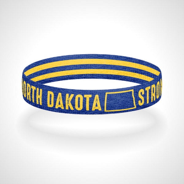 North Dakota Strong Reversible Wristband Bracelet Show Off Your Love For North Dakota