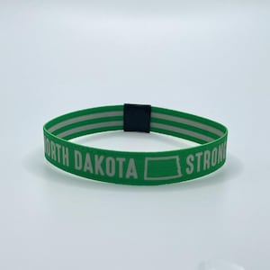 North Dakota Strong Reversible Wristband Bracelet Show Off Your Love For North Dakota