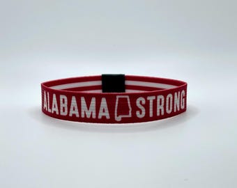 Reversible Alabama Strong Bracelet Wristband Show Off Your Love For Alabama
