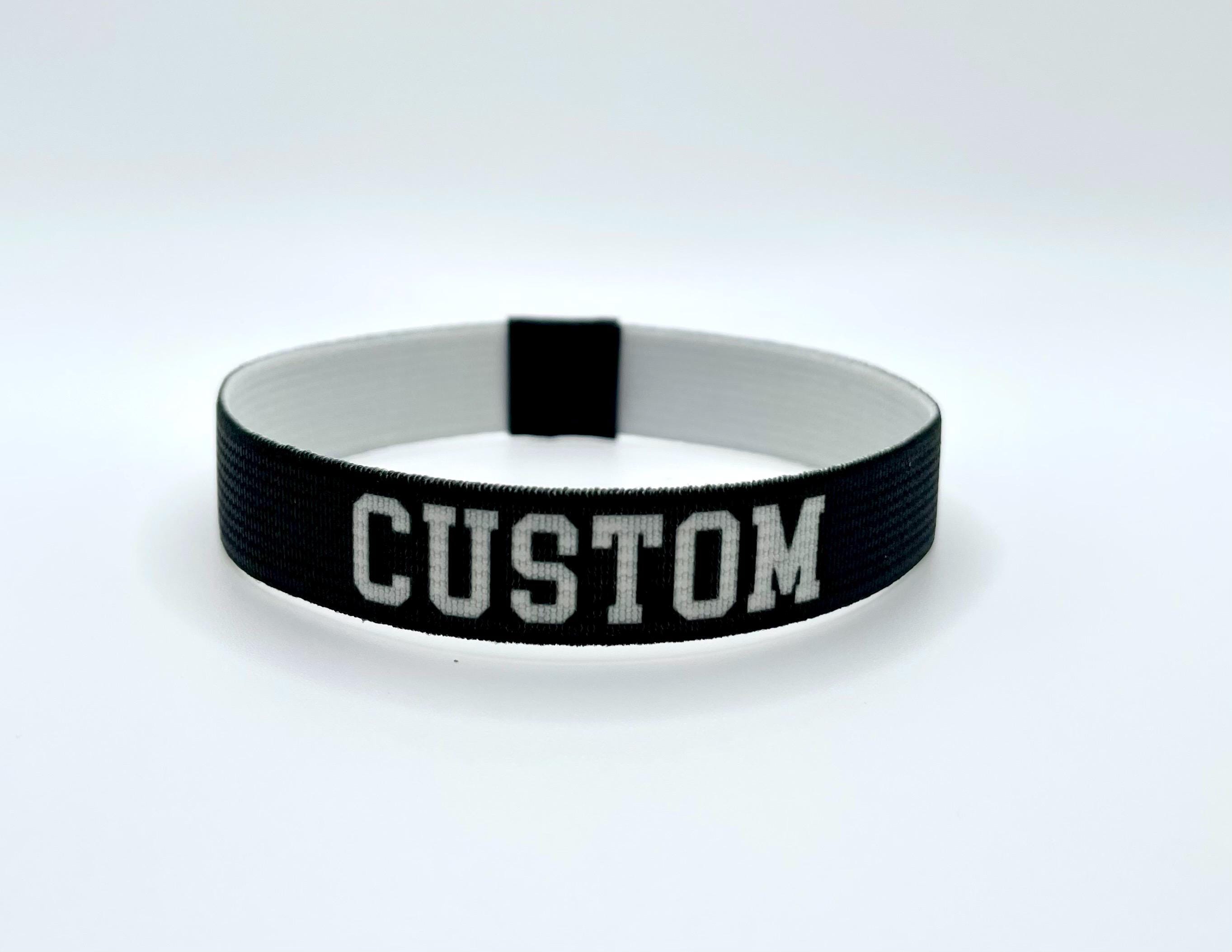 Custom Reversible Bracelet Wristband - 2 Sides to Customize