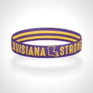 Louisiana Strong Reversible Wristband Bracelet Show Off Your Love For Louisiana