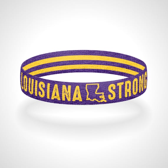 LSU Football Charm Bracelet Set, Pura Vida Style String Charm Bracelet, Louisiana State Girl Gift