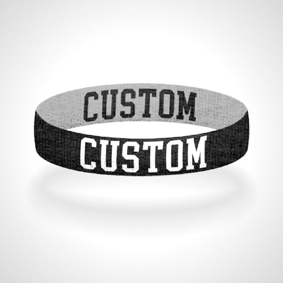 Custom Reversible Bracelet Wristband 2 Sides to Customize 