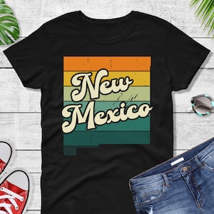 Comfort Colors® New Mexico Retro Vintage Shirt, State of New Mexico, Retro Vintage New Mexico Tee, Cute New Mexico TShirt