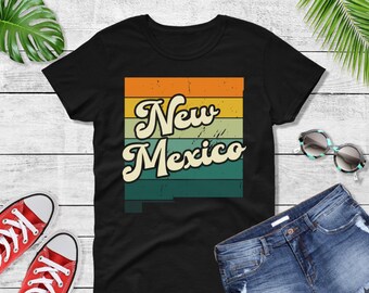 Comfort Colors New Mexico Retro Tee, Vintage Style T-Shirt
