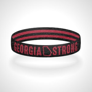 Reversible Georgia Strong Bracelet Wristband Show Off Your Love For Georgia