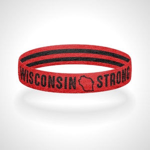 Reversible Wisconsin Strong Wristband Bracelet Show Off Your Love For Wisconsin
