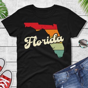 Comfort Colors® Florida Retro Vintage Shirt, State of Florida, Retro Vintage Florida Tee, Cute Florida TShirt