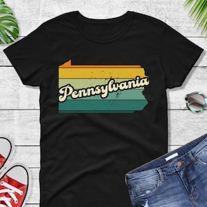 Comfort Colors® Pennsylvania Retro Vintage Shirt, Estado de Pennsylvania, Camiseta Retro Vintage Pennsylvania, Linda camiseta de Pennsylvania