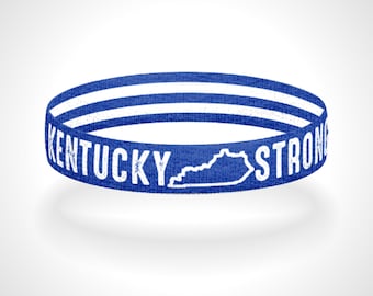 Reversible Kentucky Strong Bracelet Wristband Show Off Your Love For Kentucky