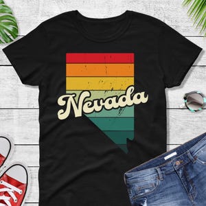 Comfort Colors® Nevada Retro Vintage Shirt, State of Nevada, Retro Vintage Nevada Tee, Cute Nevada TShirt