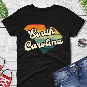 Comfort Colors® South Carolina Retro Vintage Shirt, State of South Carolina, Retro Vintage South Carolina Tee, Cute South Carolina TShirt