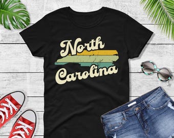 Maglietta retrò Comfort Colors North Carolina, maglietta vintage NC State