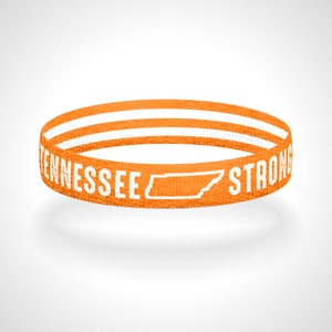 Tennessee Strong Reversible Wristband Bracelet Show Off Your Love For Tennessee